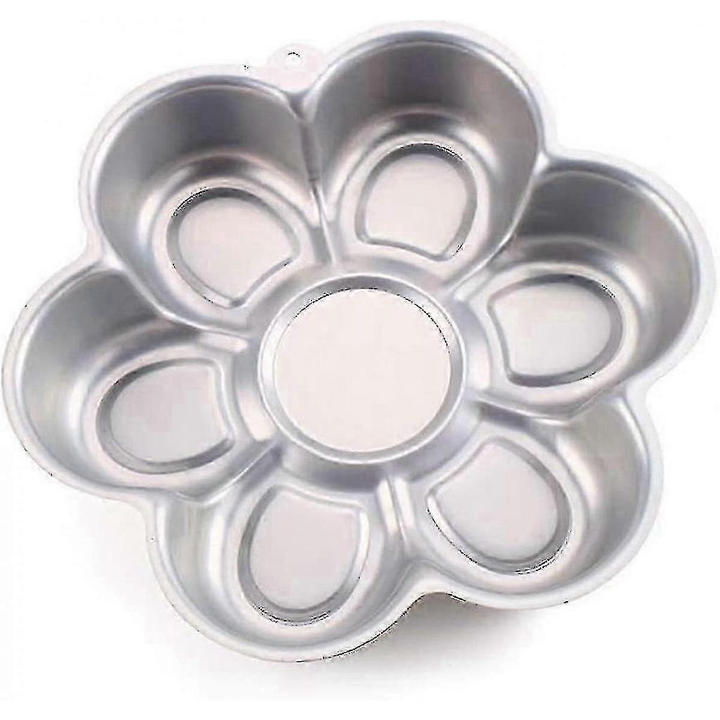 Moule à gâteau en aluminium forme fleur 3D, Moule de cuisson antiadhésif pour gâteaux d'anniversaire DIY, Résistant à la chaleur jusqu'à 550 °F