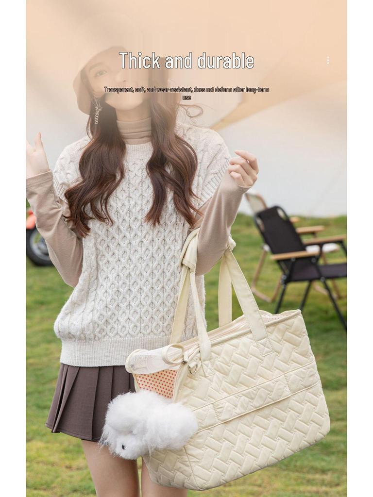 Portable Breathable Pet Carrier: Lightweight Canvas Crossbody for Cats & Small Dogs