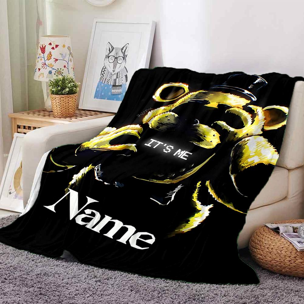 Custom Name Muppet Crossbow blanket for Couch & Bed, Plush Cozy Fuzzy Blanket Super Soft & Warm Blankets for Fall and Winter. 0908145