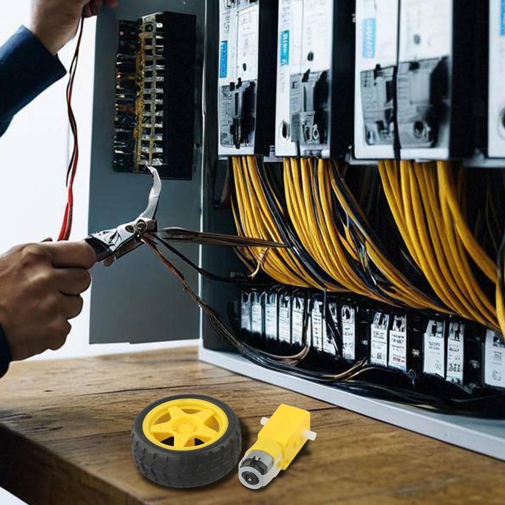 Tire Wheels And Electric Drive System For Your Next Smart Robotic Project Featuring Four High Torque Dc Gear Systems
