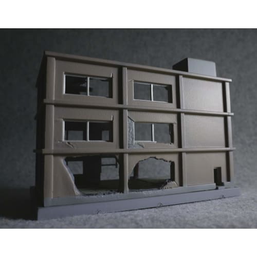 TOMYTEC 1/144 DioColle Combat Series DCM03 Destroyed Building B Pre-painted Plastic Model 311867