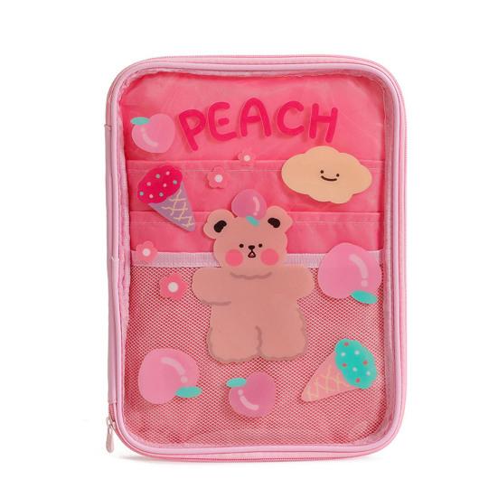 9,7-11-Zoll-Tablet-Handtasche mit Cartoon-Muster, transparente Aufbewahrung
