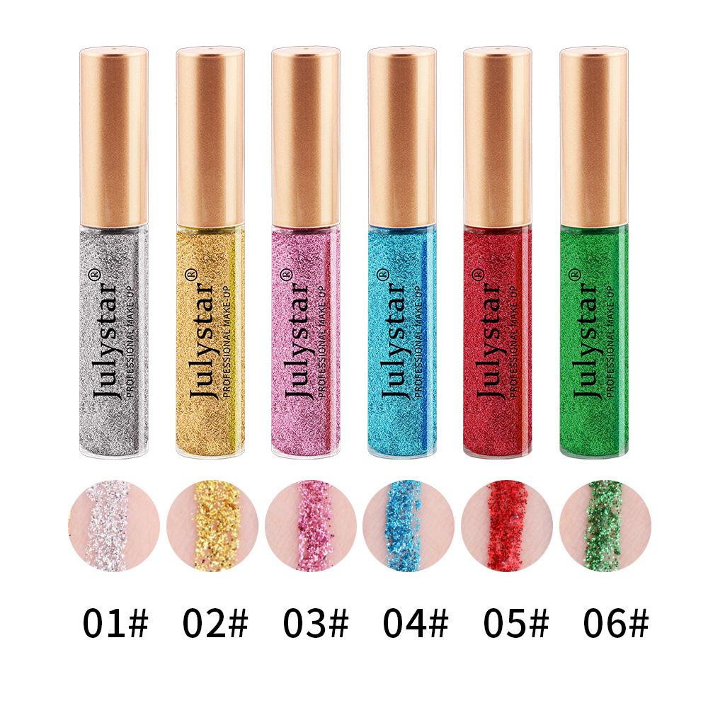 JULYSTAR Color Pearlescent Liquid Eyeliner Does Not Smudge Liquid Eyeliner Set Eyeliner Liquid Pen Waterproof