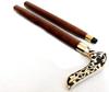 Victorian brass design handle walking stick