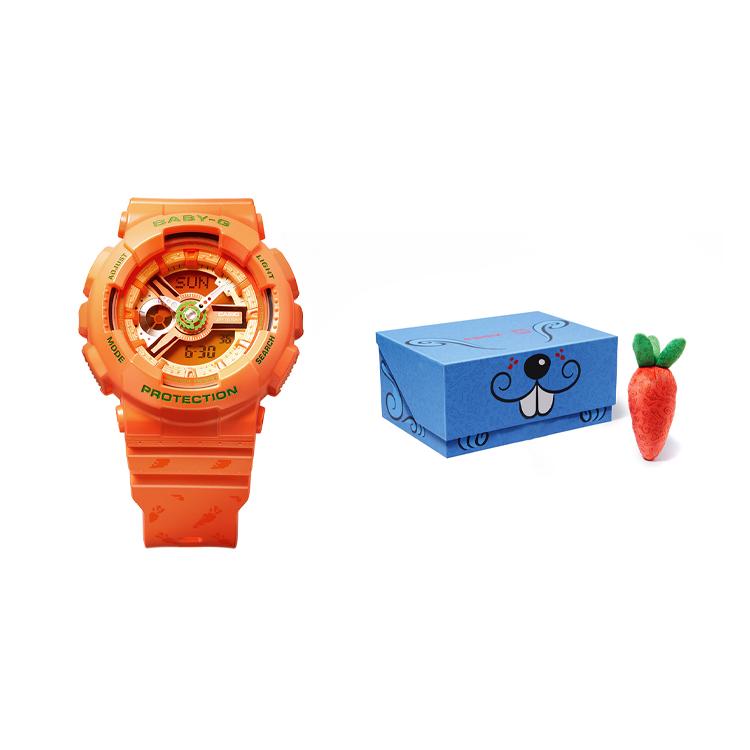 CASIO Unisex BABY-G Orange Watch BA-110XMTSS22-4APFM-person