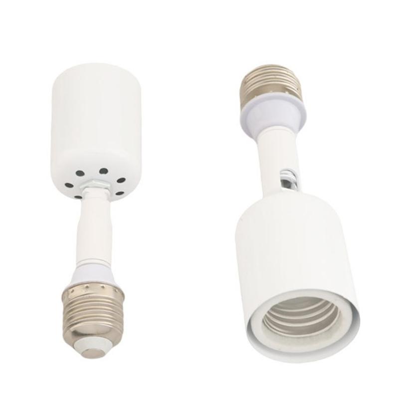 Adjustable Angle E27 Ceramics Lamp Holder Extension Heat Resistant for LED/Incandescent Lights