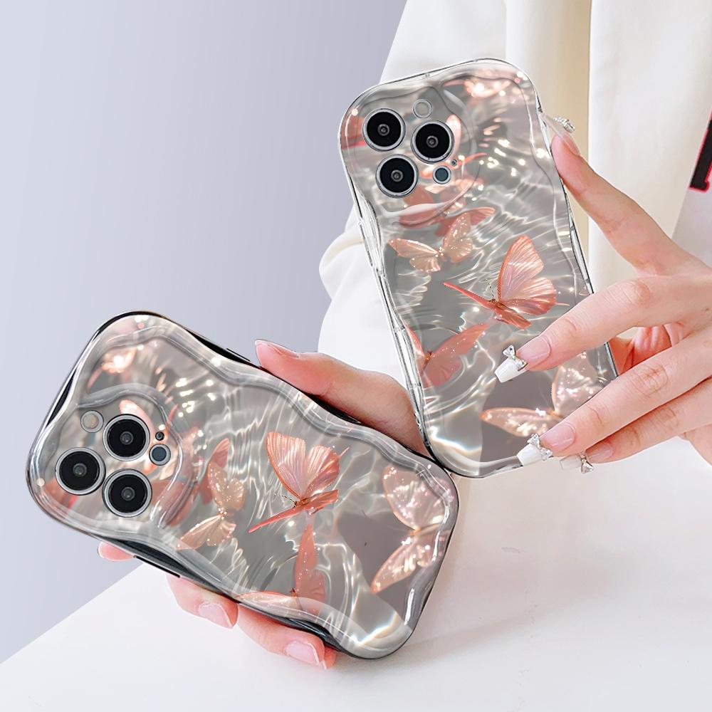 Cute Cartoon Pattern Cream Texture Casing Wavy Edge Soft Silicone Cover Phone Case for Vivo