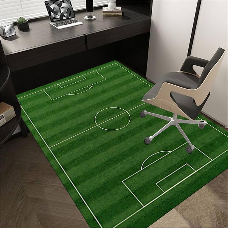 1PC soccer field Non-Slip Floor Carpet Compatible for Office&Living Room&Bedroom&Dining room - Flat - Weave Machine-S0369