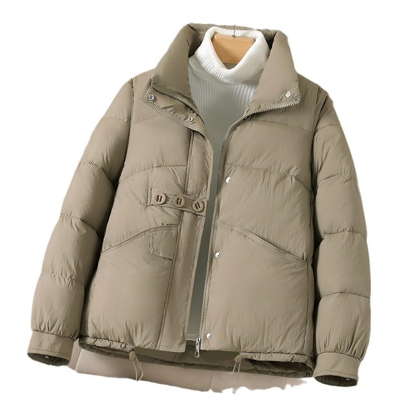 Stand-up Collar Loose and Versatile, Foreign and Thin Women's Bread Clothes, Warm Winter Jackets