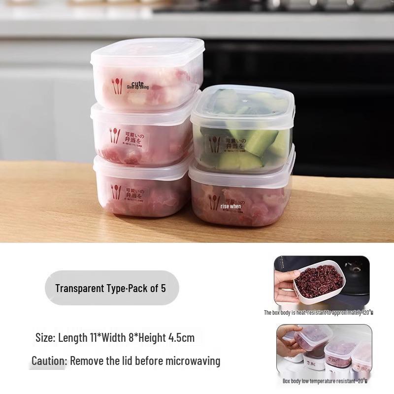 Refrigerator Food Storage Box: Freezer-Safe, Fresh-Keeping, BPA-Free Organizer for Meat Compartments.