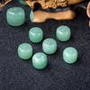 Dongling Jade Green Waist & Barrel Beads for DIY Accessories