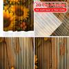 Sheer Flat Printing Butterfly Sunflowers Popular Creative Curtains Semi Decorations Home Decorative Curtain Set Of 2 Made Polyester Washable