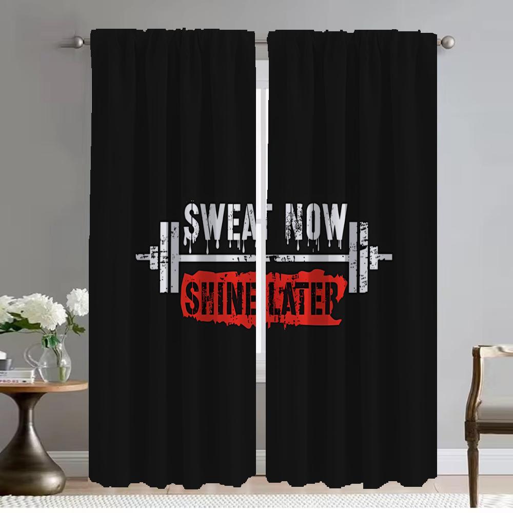 

Window Curtain for Room 2 Panel Gym Curtains for Bedroom Partition Shades Halloween Decoration Home Interior Curtains Living W50xH70cmx2pcs-CL