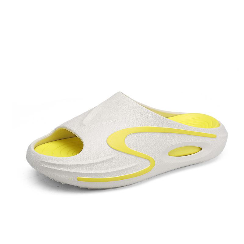 

Летние шлёпанцы, подходящие по цвету, мужские лёгкие домашние пляжные сандалии с толстой подошвой, нескользящая верхняя одежда, тренд, одно слово, перетаскивание 39