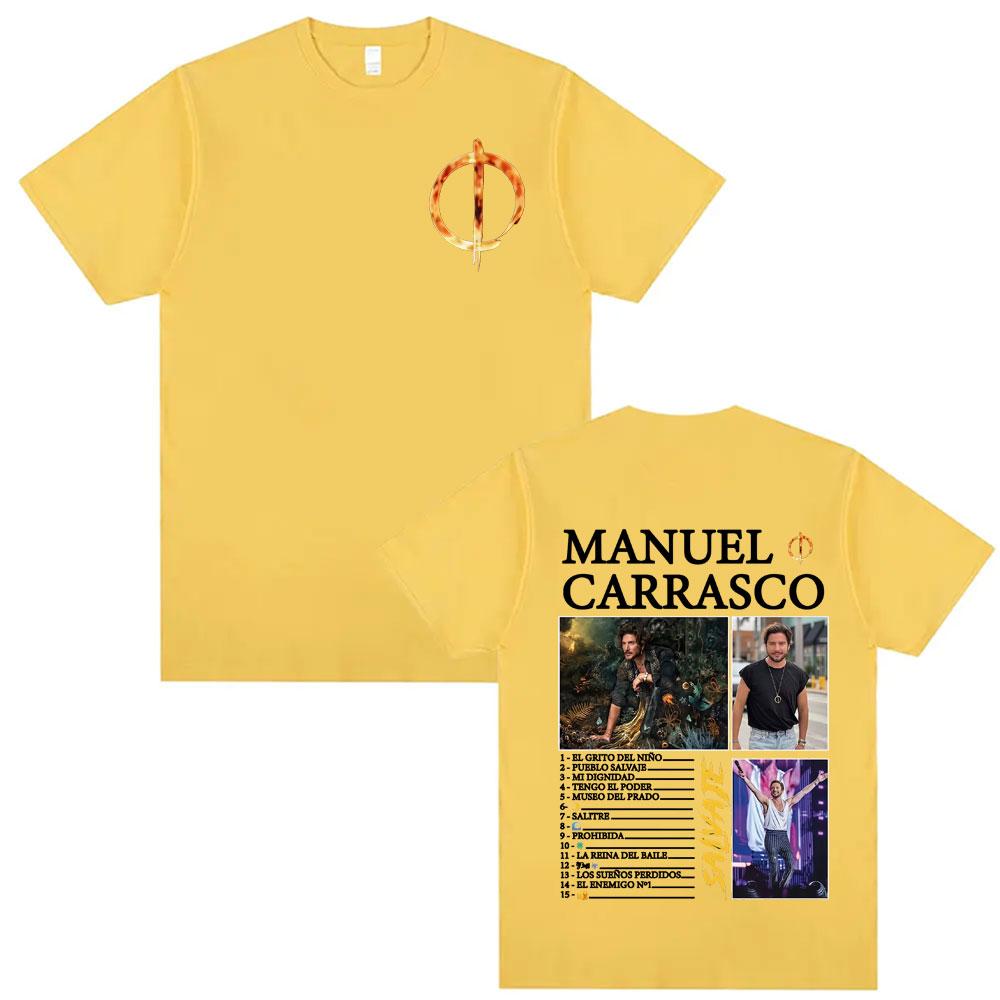 Rapper Unisexuel Carrasco Album Tour Printed T Shirts Unisexs Clothing Comfort 100 Cotton Tee Shirt Unisex Hip Hop Oversized TShirt
