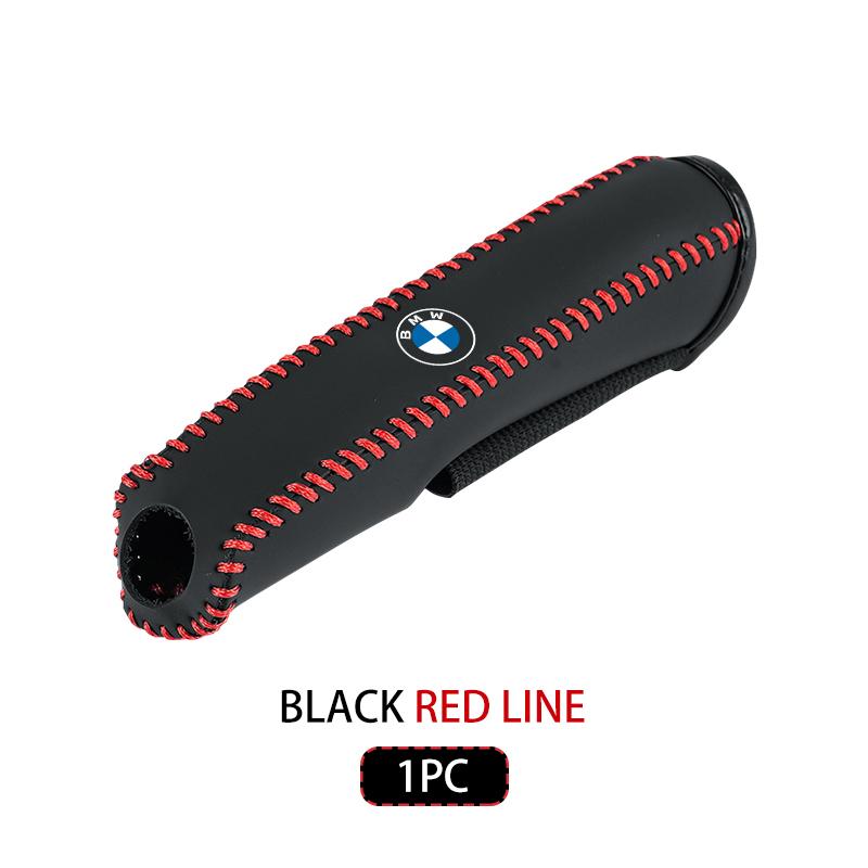 WSQK5 Leather Car Handbrake Cover Non-slip Brake Brake Protector Sleeve For BMW Performance M E87 E30 E46 E28 F35 G20 E93 F20 X3 X