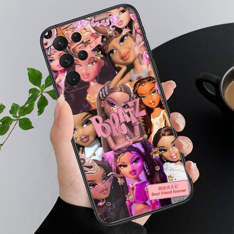 Cute Bratz Doll Phone Case for Samsung Galaxy A55 A15 A54 A52 A33 A34 A35 A25 A05s A05 A22 A24 M34 M54 M23 M14