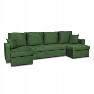 Bella BIG Corner Sofa Bed with Sleeping Function Green