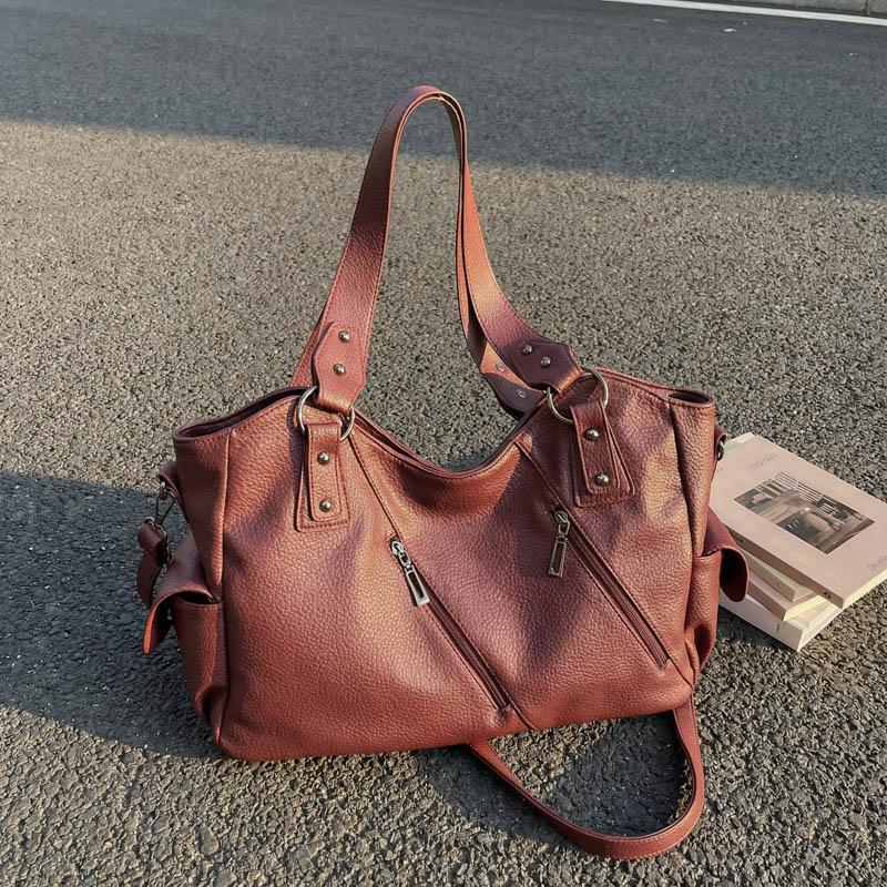 Simple Women's Handbag-PU Leather Material Fashionable Shoulder Bag with Large Capacity and Multiple Compartments Suitable for Daily and Holiday Gifts