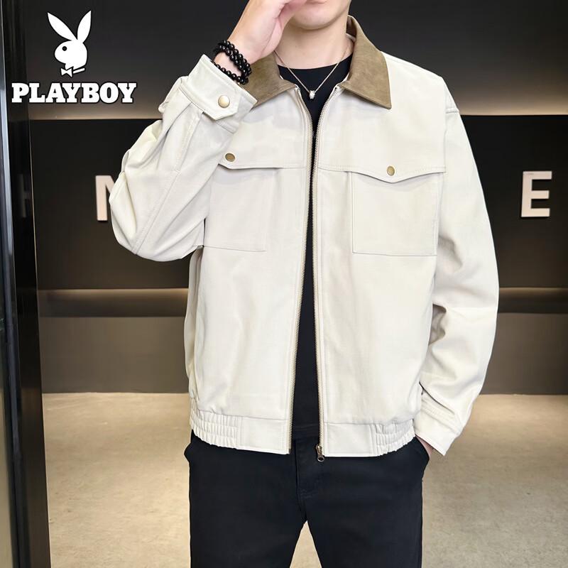 Playboy Men s American Style Lapel Casual Jacket L