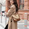 Love Sea Women's Crossbody Bag, Handbag, Shoulder Bag, Large Capacity Bucket Bag, Brown