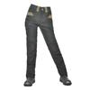 Motorcycle Riding Pants Waterproof Windproof Breathable High Waist Female Cavalry Green Motorcycle Anti-fall Pants Silicone Protectors