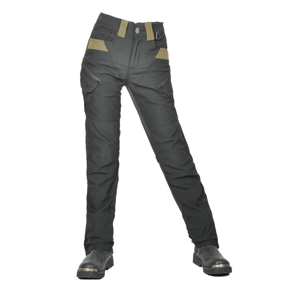 Motorcycle Riding Pants Waterproof Windproof Breathable High Waist Female Cavalry Green Motorcycle Anti-fall Pants Silicone Protectors