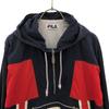 Fila 90s Logo Long Sleeve Half Zip Nylon Jacket S Pullover Hoodie Old Men's Used