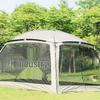 3.65m Foldable Outdoor Camping Gazebo: Sunshade, BBQ, Beach & Leisure Tent