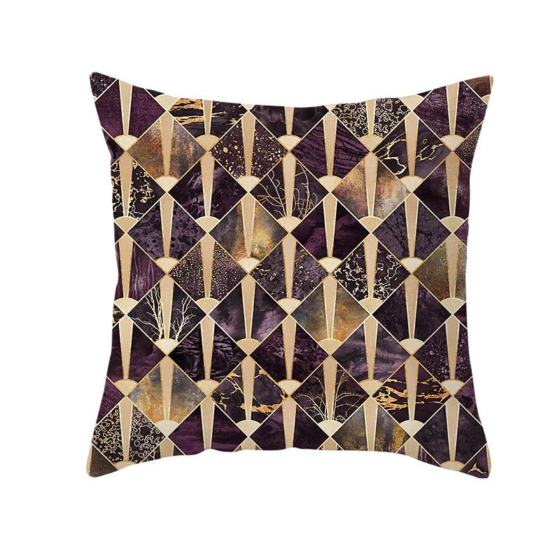 Geometryczny Nadruk Cyfrowy Poszewka na Poduszkę Skórka Brzoskwiniowa Nowoczesny Prosty Styl Poszewka na Poduszkę na Sofę Pokrowiec na Poduszkę Samochodową Dekoracja
