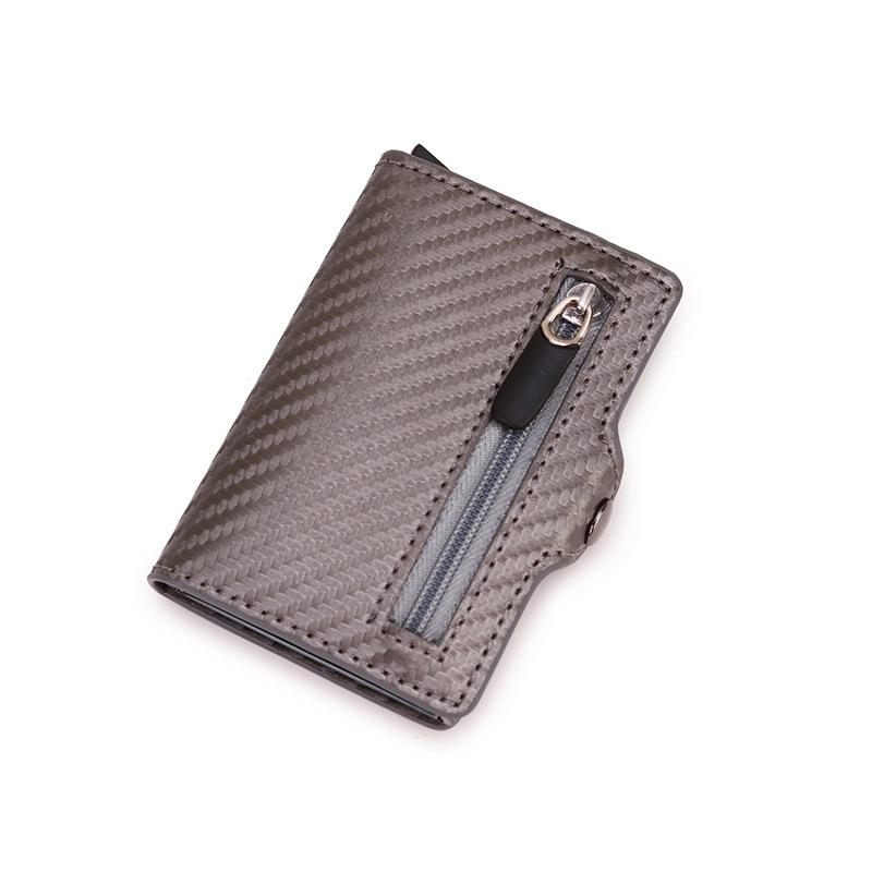RFID Carbon Fiber Multi-Card Wallet - Anti-Demagnetization, Multi-Functional Credit Card Holder