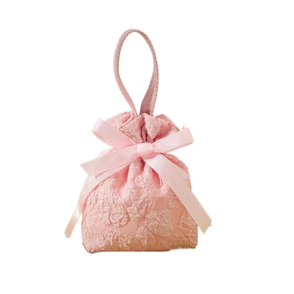 Sacs Cadeaux de Noël Toile Fleur Cordon de Serrage Sac d'Emballage Noël Mariage Bonbons Bijoux Emballage Sac Cadeaux Boîte à Sucre