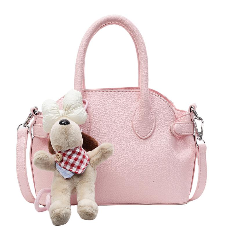 Spring and summer popular Korean version niche sweet lychee pattern portable shell bag fashionable simple style commuter versatile messenger bag