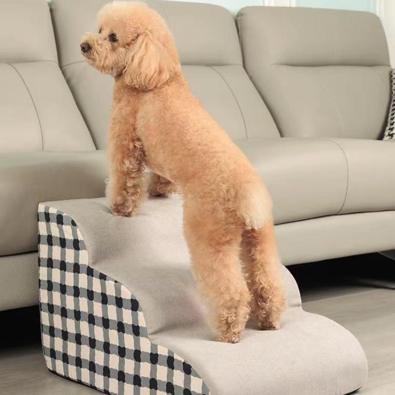 Pet Bedside Climbing Steps: Dog and Cat Ladder for Sofa or Bed