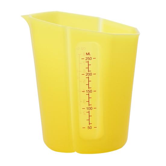 

Silicone Measuring Cup Set Flexible Microwave Safe Measuring Cup with Easy-Read Marks Non-Slip Base Dishwasher Safe Baking Tool жовтий