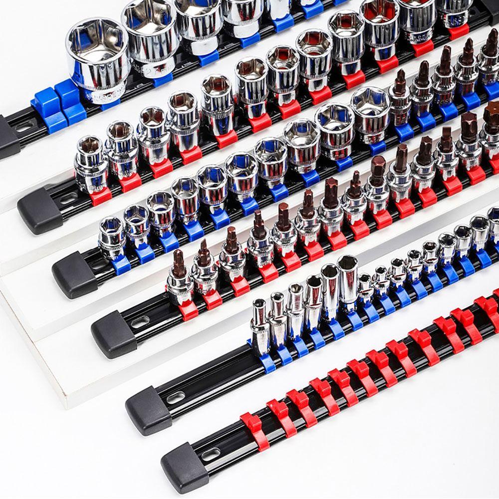 1/4in 3/8in 1/2in Sleeve Organizer Tray 350mm Socket Rack New Socket Holder Hand Tools
