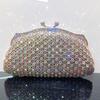 Borsa da sera in cristallo colorato Borsa a pochette con diamanti scintillanti per donna Borsa a mano di lusso con strass per matrimonio, ballo, cena, banchetto