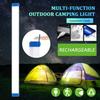 Rechargeable LED Work Light Tube Portable Camping Light 3 Modes Magnetic Hook 3 Sizes for Outdoor Emergency Repair Reading Lamp