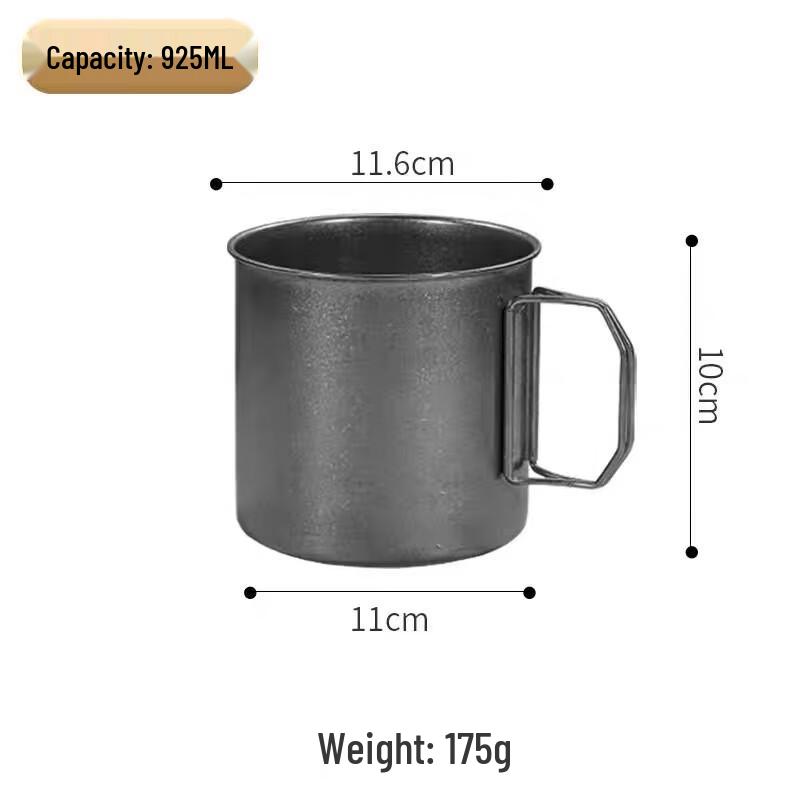 Vintage 304 Stainless Steel Folding Outdoor Cup
