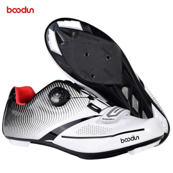 Marke BOODUN, Größen 39–45, Professionelle Herren-Radschuhe mit SPD-System, atmungsaktiv, Drehverschluss, Rennrad- und Mountainbike-Trainingsschuhe