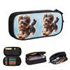 Yorkshire Terrier Dog Pattern Pencil Cases for Student Gifts Pen Box Pencil Bag Big Capacity Pencil Pouch
