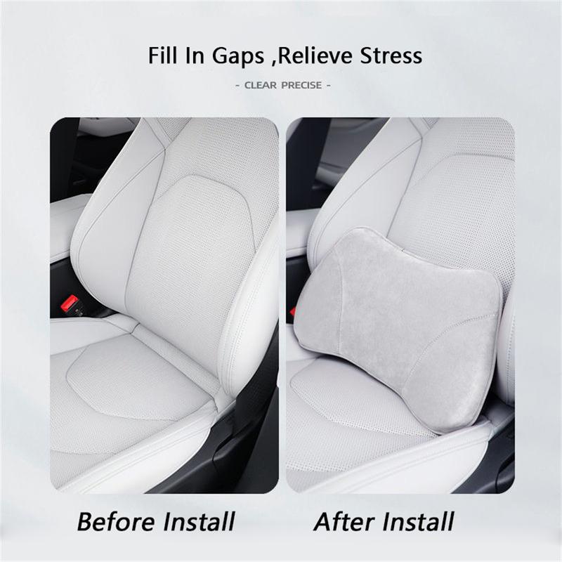 For KIA GT Line Forte Seltos K5 Sportage Ceed Soul Car Seat Memory Foam Lumbar Pillow Cushion Interior Headrest Accessory