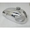 Norton Mini Manx Style Chrome Steel Fuel Gas Petrol Tank With Cap+ 2 Taps