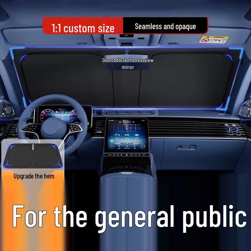 Volkswagen Car Sunshade: Sun Protection & Heat Insulation for Lavida, Teramont, Passat Windshields.