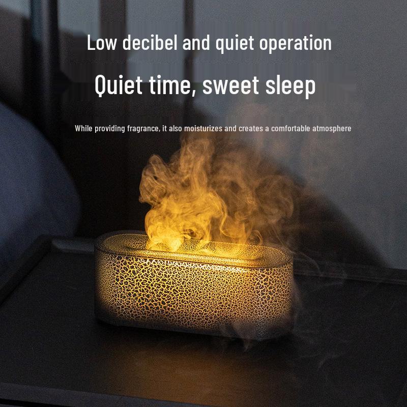 2025 Colorful Flame Aroma Diffuser USB Desktop Light & Humidifier