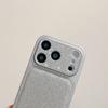 Shining Glitter Leather Large Window Lens Protect Phone Case for For Iphone 17 16 1 14 Pro Max Shockproof Bumper Bling Cover