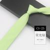 Men'S Tie Narrow 6Cm Hand-Made Cotton Casual Professional Shirt Literary And Simple Women'S College Pure Black Tie