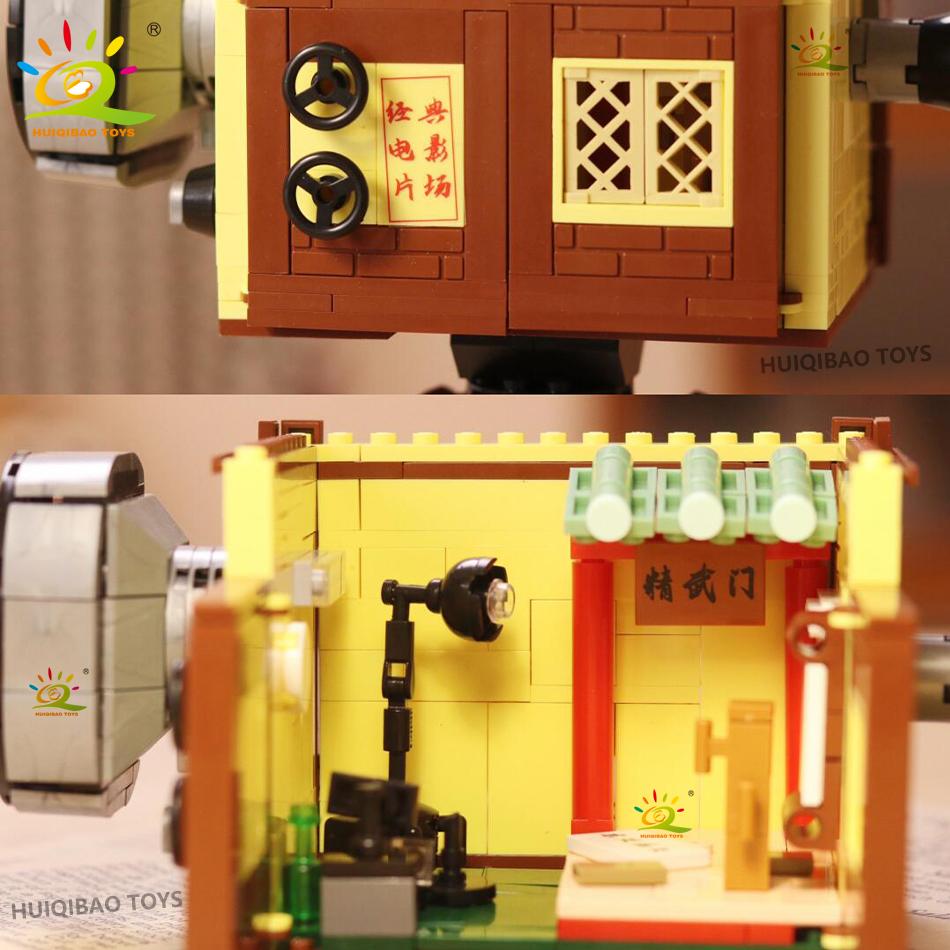 Non-Toxic Moc Vintage Camera Coffee Machine Model Building Blocks Diy Telephone Projector Ornament Bricks Toys For Adult Gift