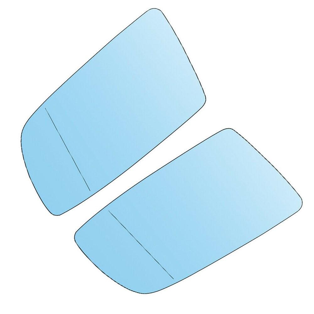 Links + Rechts Beheizte Blaue Außenspiegelgläser Für BMW 5er E60 2003-2009