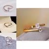 Elegant Fashion Women 18k Gold Plated Crystal Bridal Engagement Ring Various Sizes